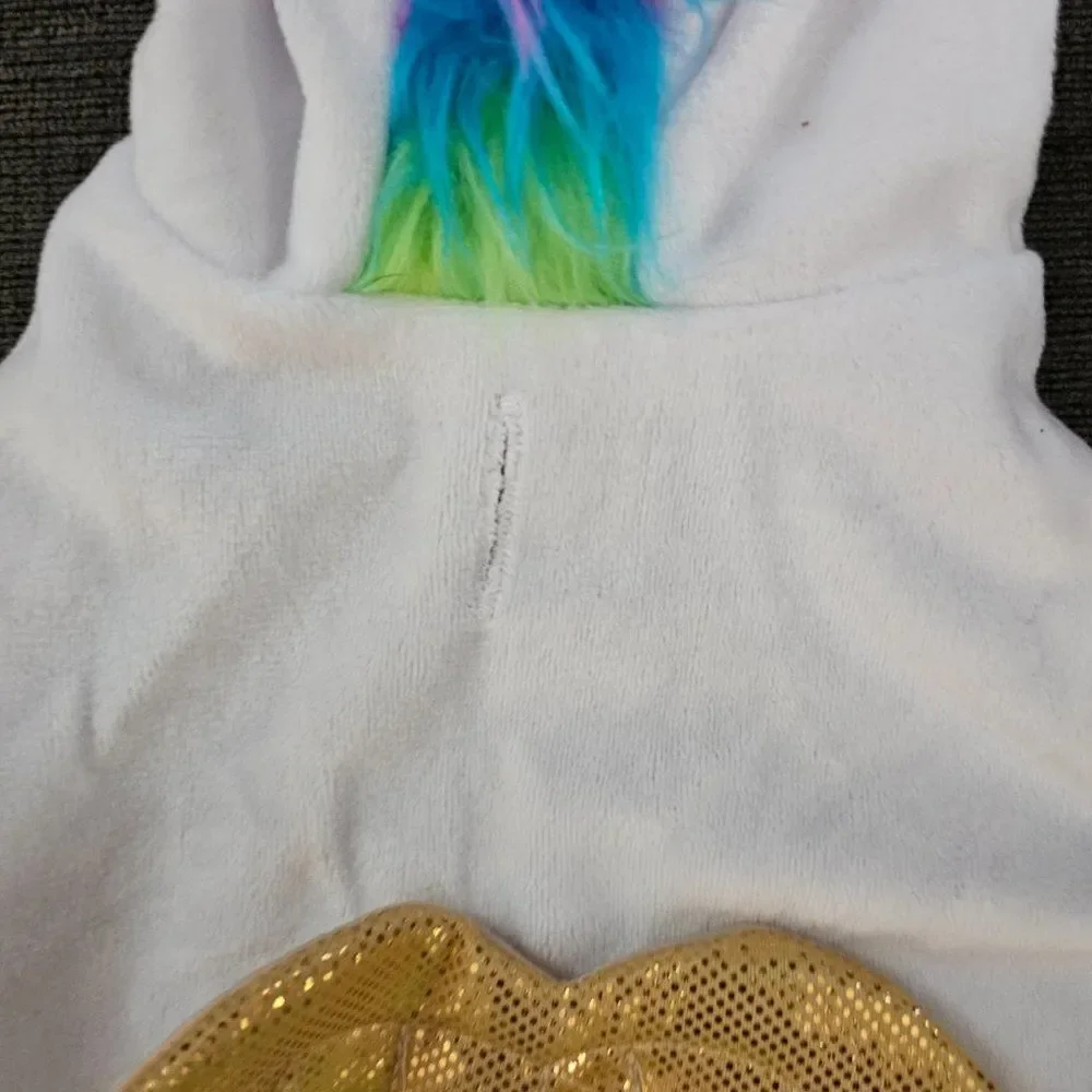 Party Dog Unicorn Dog Halloween Polyester Costume Multicolor Size XS/S